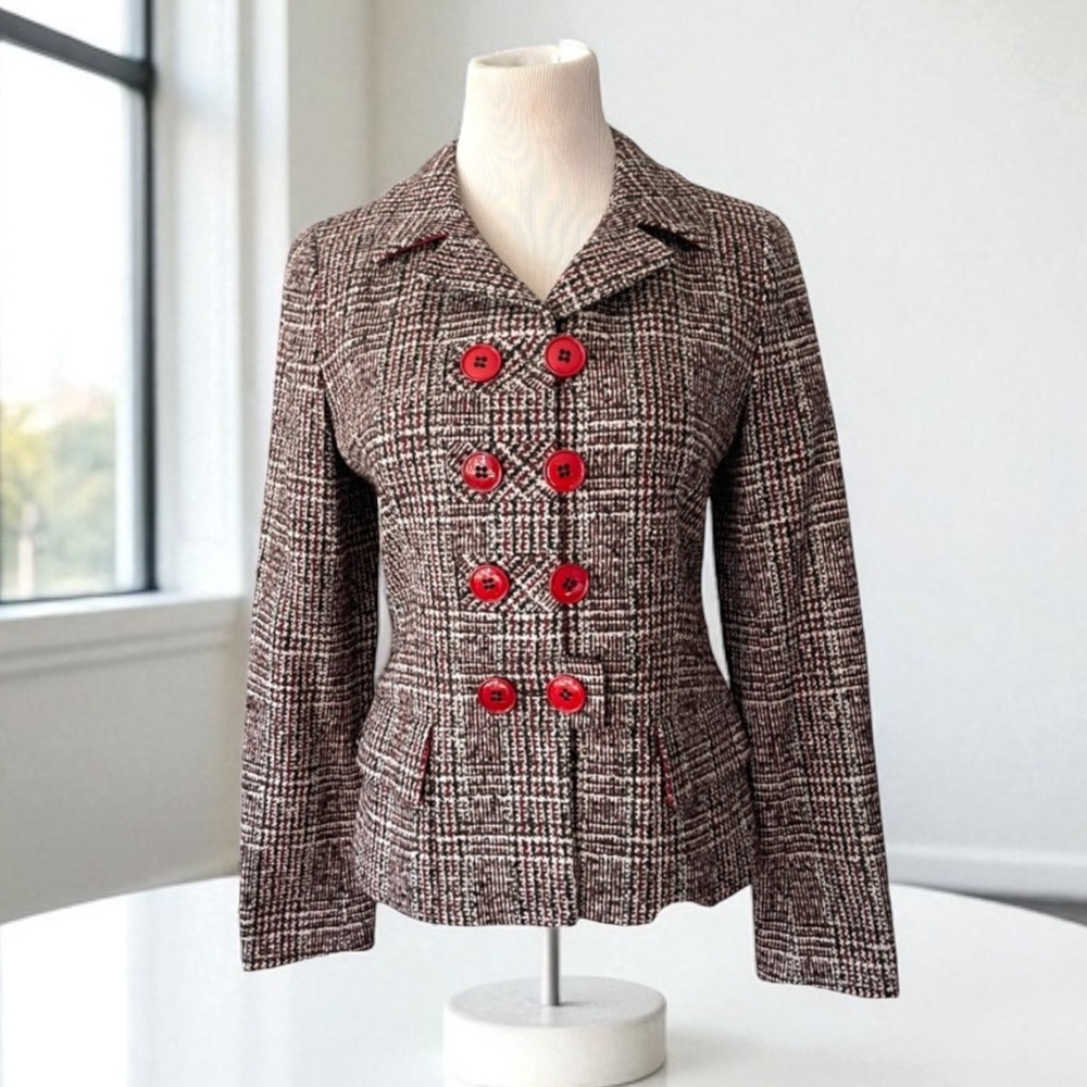 SONIA BOGNER TWEED JACKET SIZE US 6